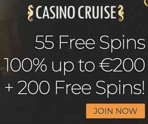 casino cruise 55 free spins bonus code