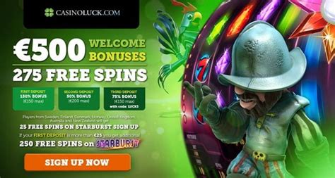 casinoluck 25 free spins bvzh