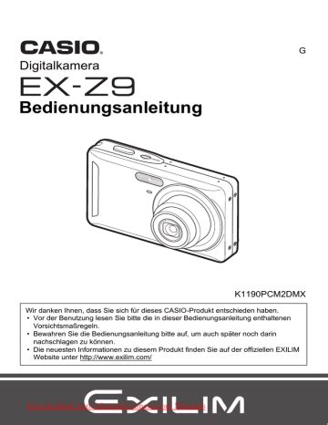 Casio Exilim Troubleshooting Guide