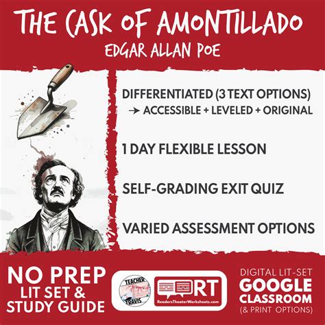 Cask Of Amontillado Study Guide