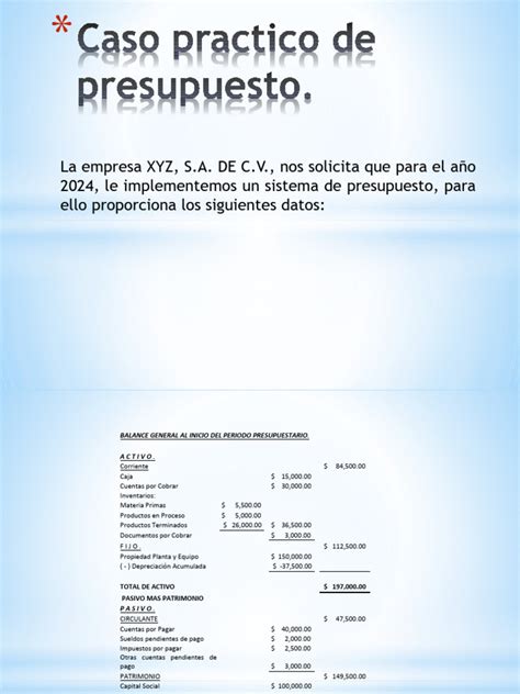 caso PDF Presupuesto Economias