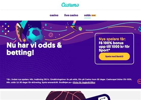 casumo bonus odds snar switzerland