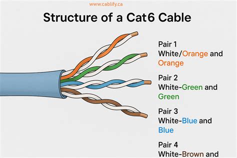 Cat 6 Colour Code