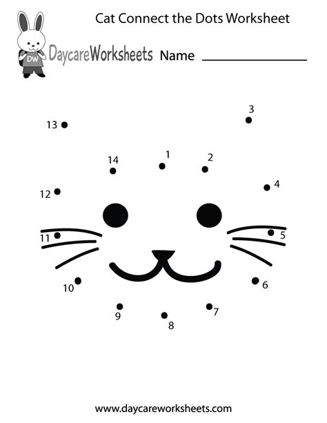 Cat Connect The Dots Printable Worksheets Dot To Dot Cat - Dot To Dot Cat
