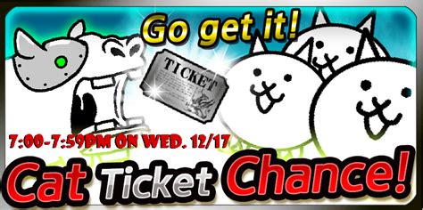 cat ticket chance stages battle cats