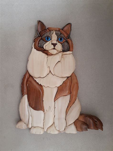 cat woodwork Intarsia Woodworking, Woodworking Patterns, Woodworking