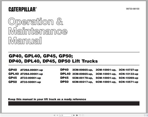 Full Download Cat Dp50 Forklift Parts Manual 