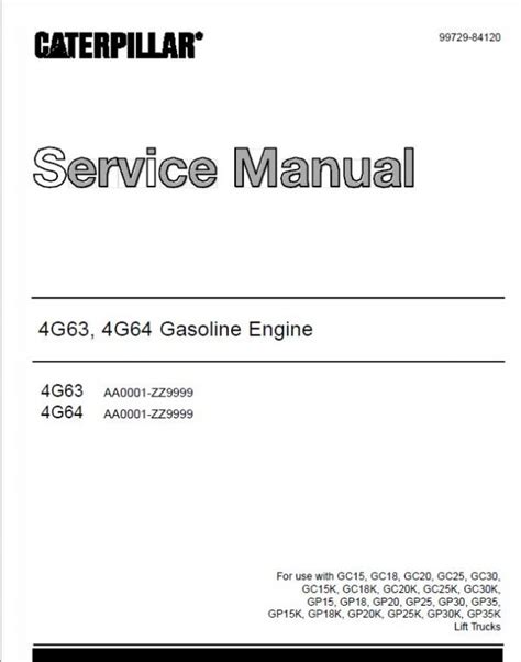 Read Online Cat Gp15 Gp18 Gp20 Gp25 Gp30 Gp35 Lift Truck Service Manual 