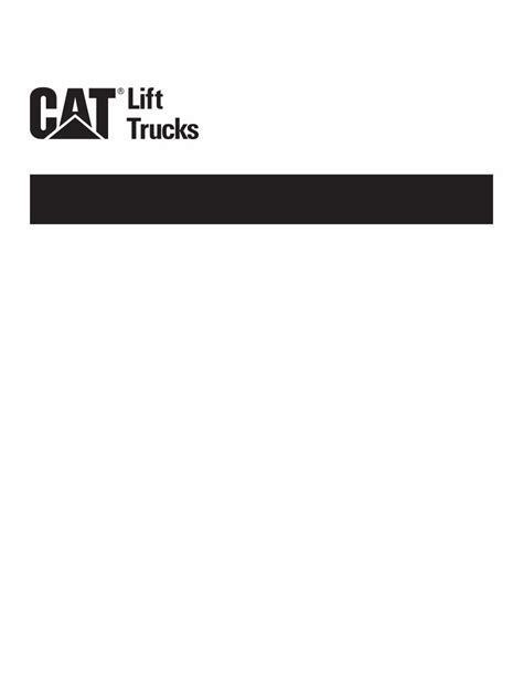 Read Cat Lift Truck P8000 P9000 P10000 P11000 P12000 Pd8000 Pd9000 Pd10000 Pd11000 Pd12000 Operation Maintenance Service Manual 1 