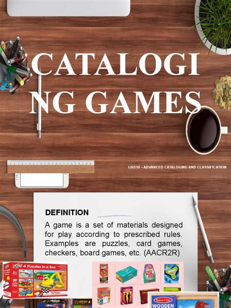 Cataloging Video Games