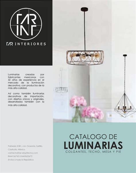 catalogo luminarias interiores pdf