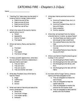 Catching Fire Answer Key