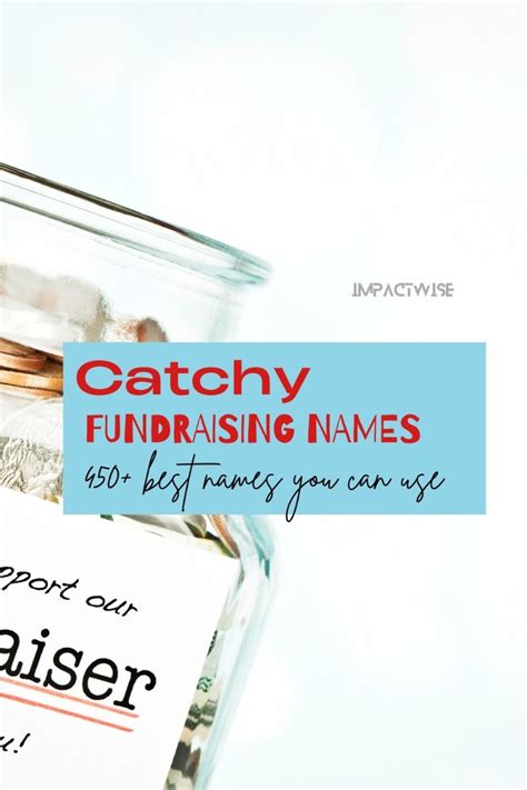 Catchy Fundraiser Names
