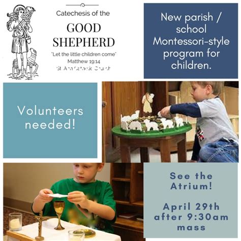 Catechesis Of The Good Shepherd St Gertrude Church 3 Grade Age - 3 Grade Age