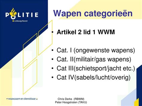 categorie 1 wapen