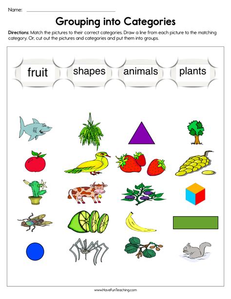 Categorizing Words For 2nd Grade Worksheets Learny Kids Categorizing Worksheet 2nd Grade - Categorizing Worksheet 2nd Grade