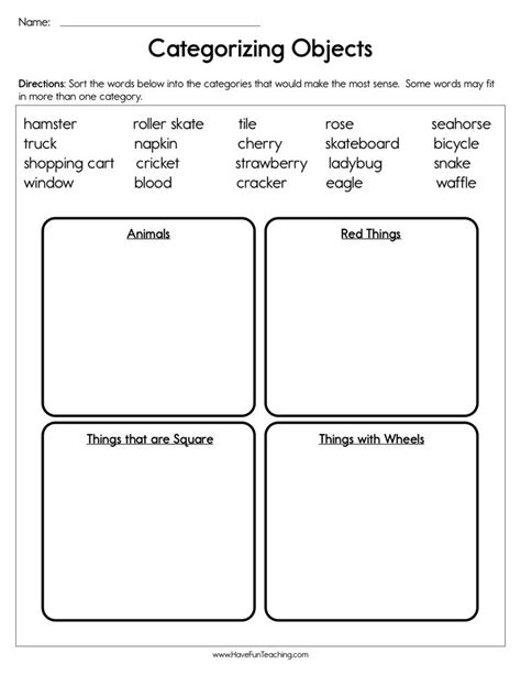 Categorizing Worksheet 2nd Grade   Pdf 2nd Grade Lesson 1 1 Classifying Objects - Categorizing Worksheet 2nd Grade