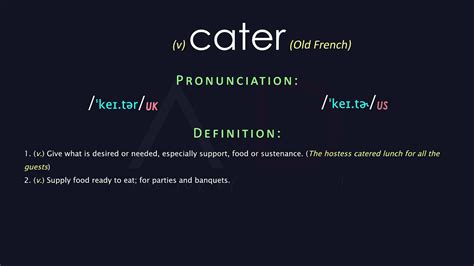 Cater To Definition
