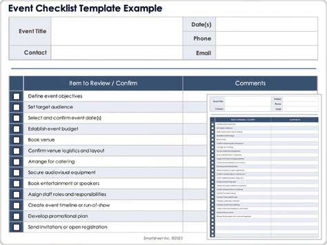 catering event checklist template excel