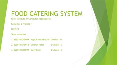 Download Catering System Project Documentation 