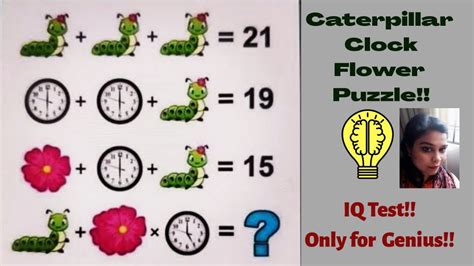 Caterpillar Clock Flower Puzzle Best Tricky Puzzle Only Caterpillar Plus Flower Time Clock - Caterpillar Plus Flower Time Clock