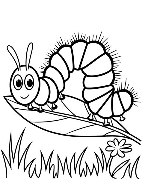 caterpillar coloring sheet
