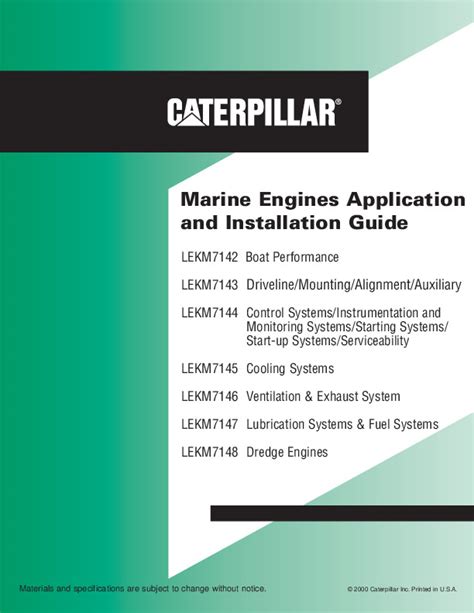 Caterpillar Generator Application And Installation Guide