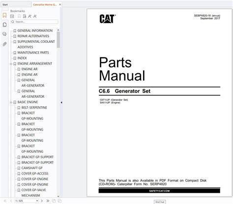 caterpillar lc7 generator manual