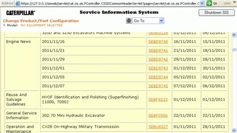 caterpillar service information system software