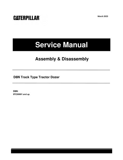 Full Download Caterpillar D8N Service Repair Manual 