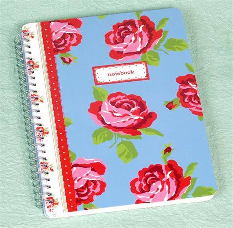 cath kidston notebook ottoman roses