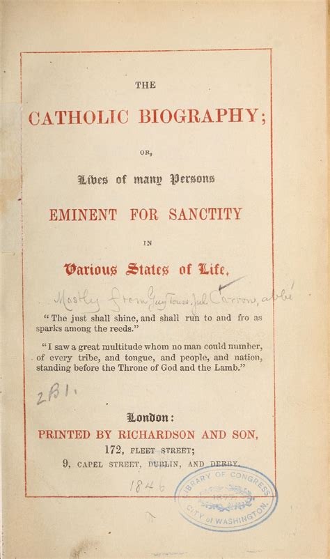catholic biography