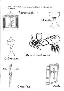 Catholic Religious Symbols Teaching Resources Teachers Pay Teachers Symbols Of The Catholic Church Worksheet - Symbols Of The Catholic Church Worksheet