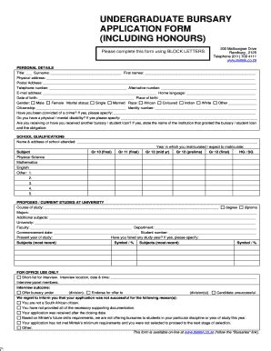 Cathsseta Bursary Application Forms For 2014