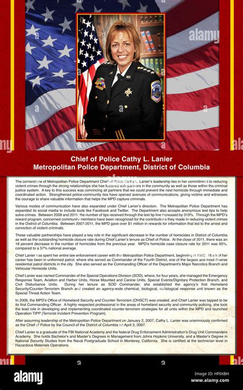 cathy l lanier biography