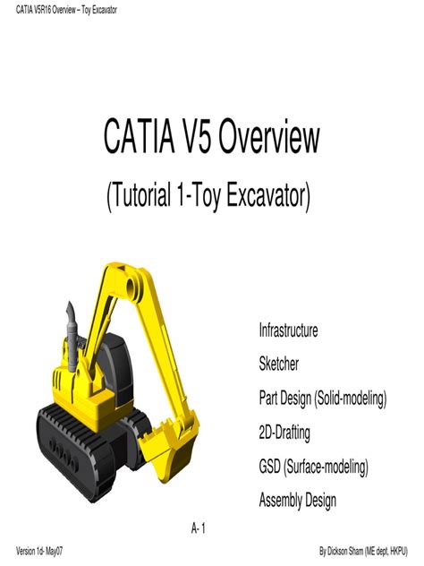 Catia Excavator Tutorial