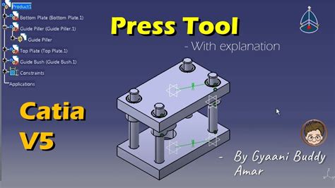 catia press tool practice