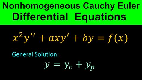 Cauchy Euler Equation