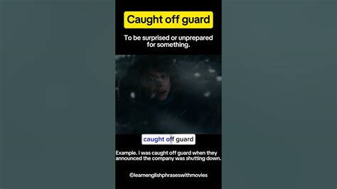 Caught Off Guard Meaning