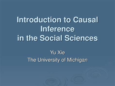 causal inference in social science an elementary introduction