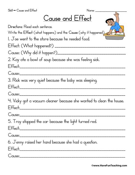 Cause And Effect Activities Reading Comprehension Activities Cause And Effect Writing Activities - Cause And Effect Writing Activities