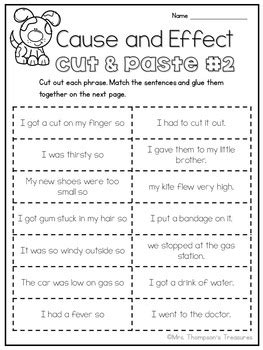 Cause And Effect Cut And Paste Teaching Resources Cause And Effect Cut And Paste - Cause And Effect Cut And Paste