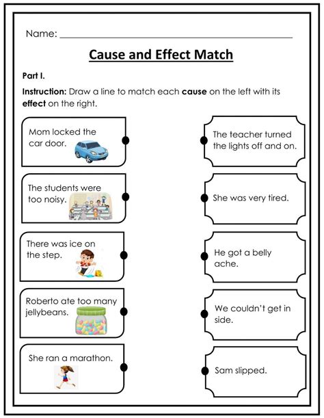 Cause And Effect Worksheets 3rd Grade As Well Cause And Effect Worksheet Answers - Cause And Effect Worksheet Answers