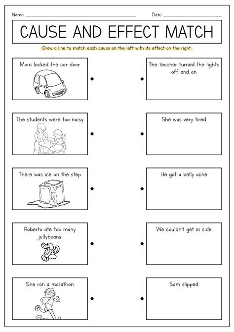 Cause And Effect Worksheets Easy Teacher Worksheets Identifying Cause And Effect Relationships - Identifying Cause And Effect Relationships