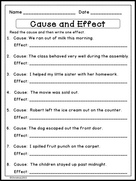 Cause Effect Sixth 6th Grade English Language Arts Cause And Effect 6th Grade - Cause And Effect 6th Grade
