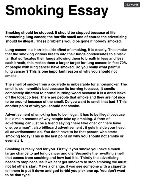 Full Download Cause And Effect Paper On Smoking 