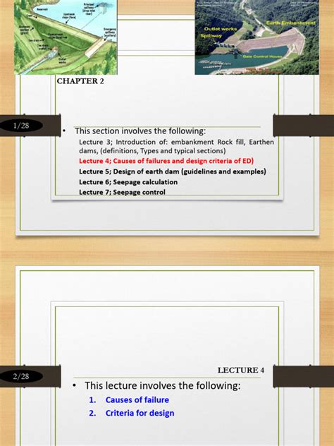 causes of dam failures nptel