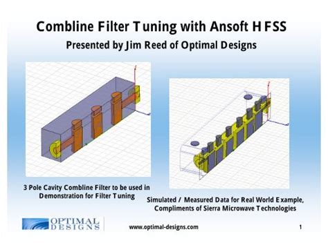 Cavity Filter Design Hfss