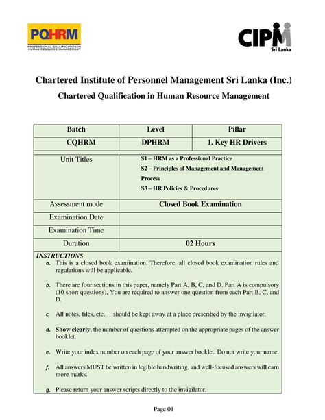 Read Cba Model Question Paper Chartered Institute Of 