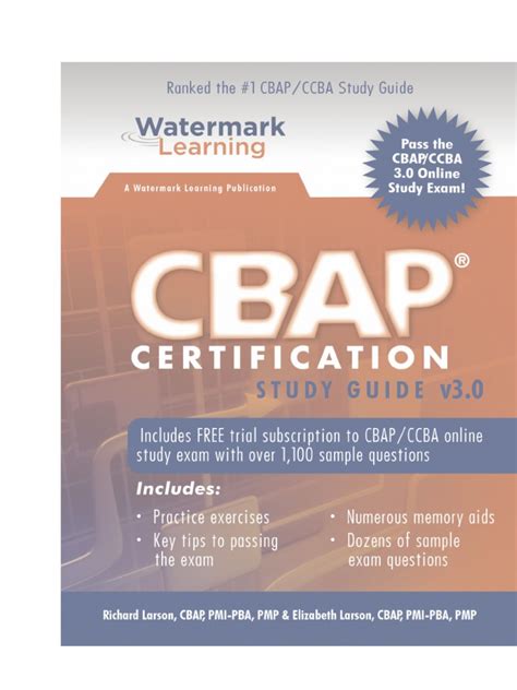 Read Online Cbap Certification Study Guide Grietz 